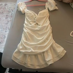 White off the shoulder dress